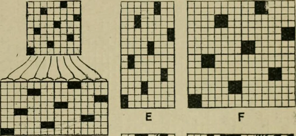 An illustration from Textile design and colour; elementary weaves and figured fabrics, 1921, leaf 48