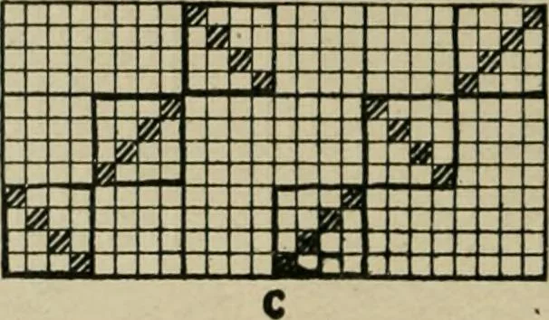An illustration from Textile design and colour; elementary weaves and figured fabrics, 1921, leaf 55