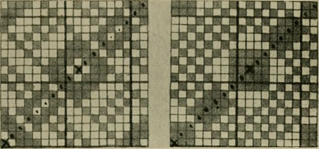 An illustration from Textile design and colour; elementary weaves and figured fabrics, 1921, leaf 74