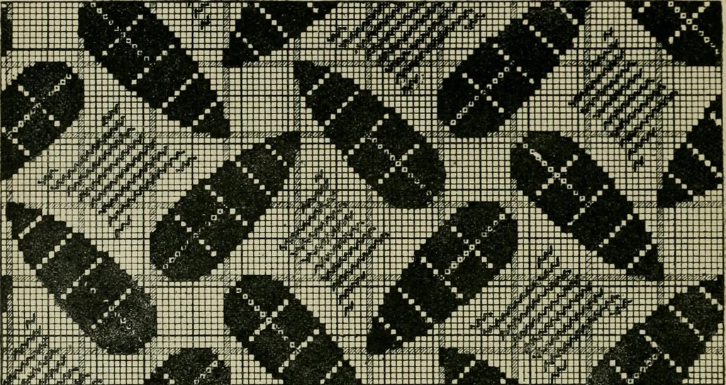 An illustration from Textile design and colour; elementary weaves and figured fabrics, 1921, leaf 85