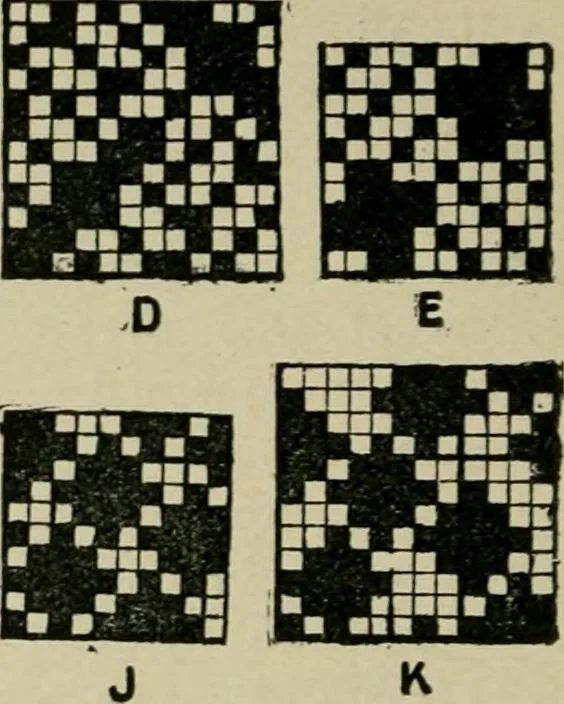 An illustration from Textile design and colour; elementary weaves and figured fabrics, 1921, leaf 93