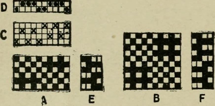 An illustration from Textile design and colour; elementary weaves and figured fabrics, 1921, leaf 97