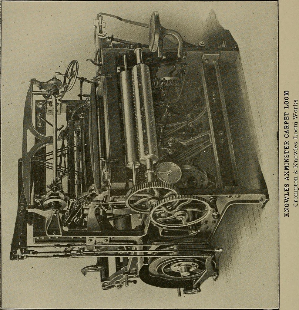 An illustration from Textile design; a working manual of approved practice in all details of the art of designing the various kinds of textile fabrics, together with practical applications of the principles of textile coloring and systematic methods of cost finding, 1909, leaf 151