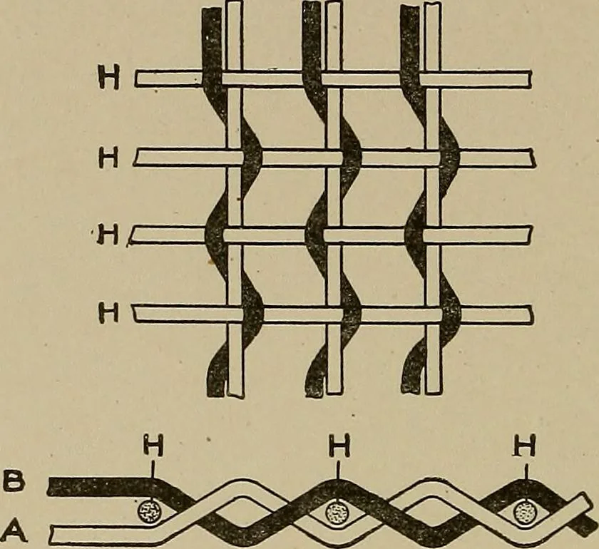 An illustration from Textile design; a working manual of approved practice in all details of the art of designing the various kinds of textile fabrics, together with practical applications of the principles of textile coloring and systematic methods of cost finding, 1909, leaf 259