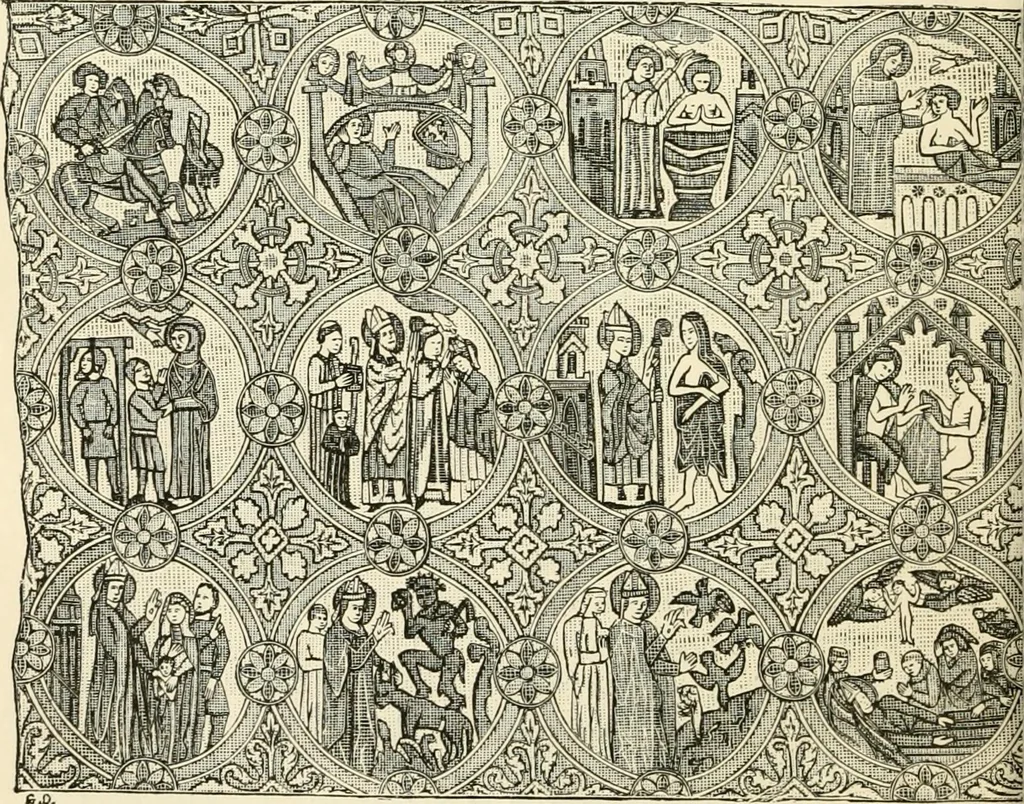 An illustration from Textile fabrics, 1876, leaf 109