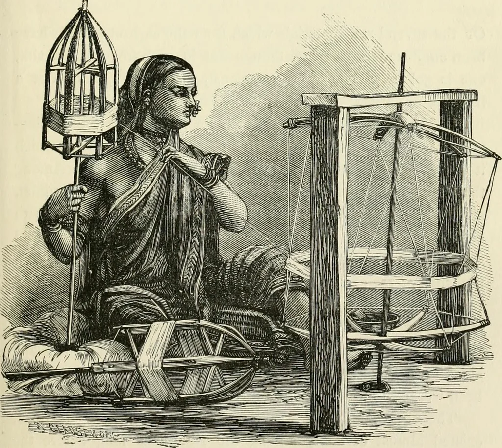 An illustration from Textile fabrics, 1876, leaf 24