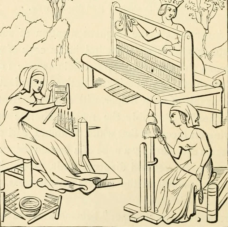 An illustration from Textile fabrics, 1876, leaf 45