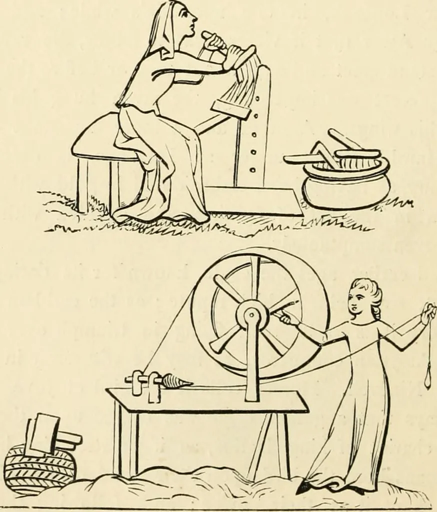An illustration from Textile fabrics, 1876, leaf 59