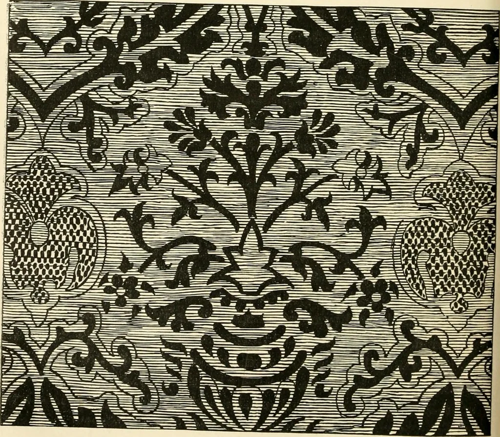 An illustration from Textile fabrics, 1876, leaf 73