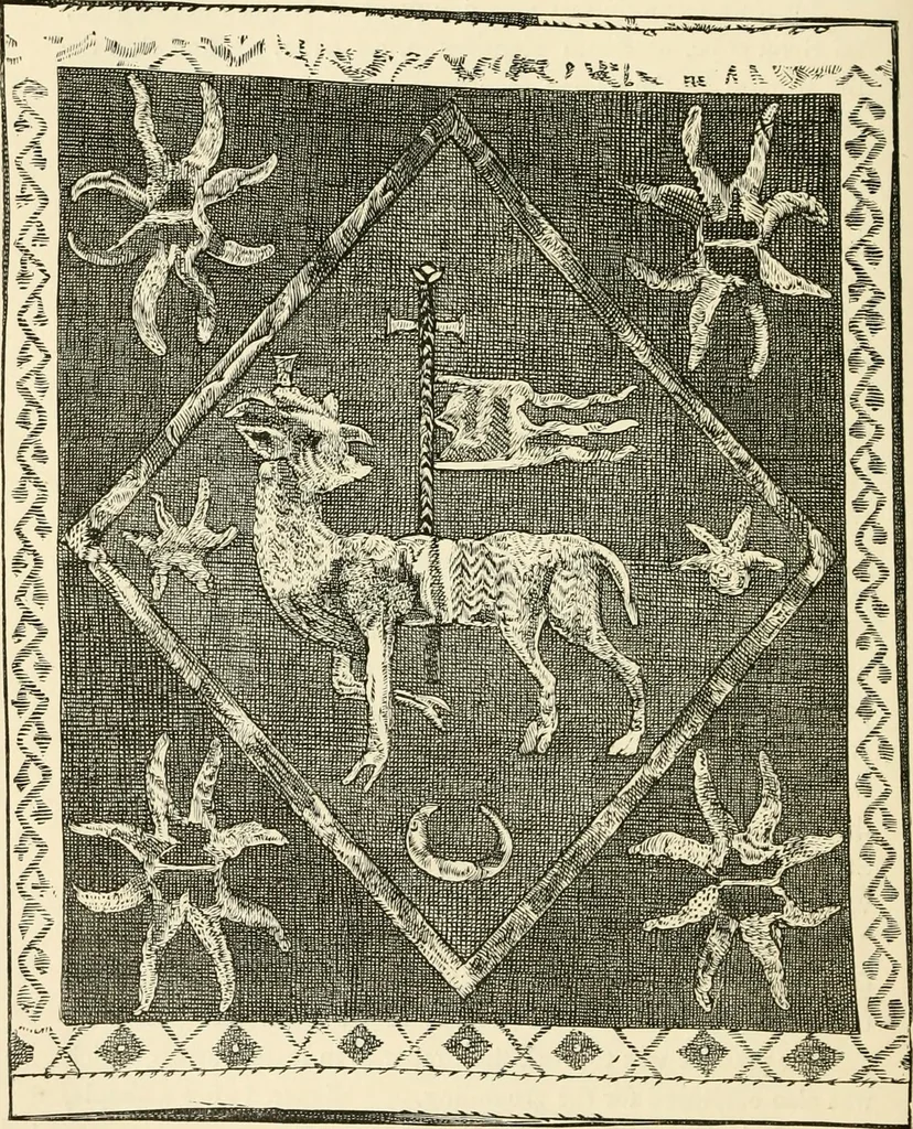 An illustration from Textile fabrics, 1876, leaf 95