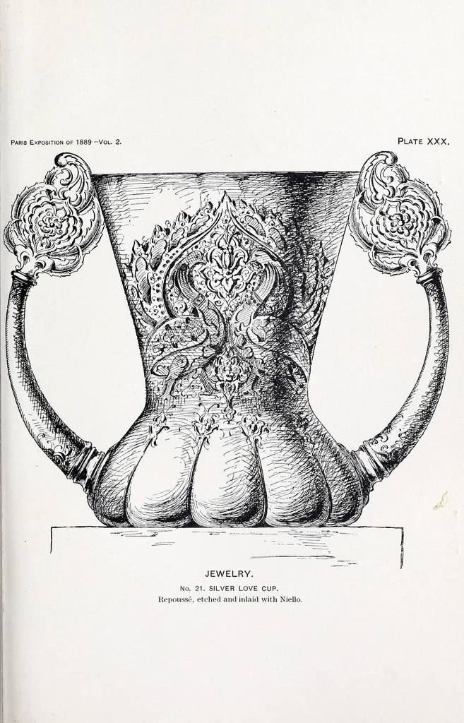 An illustration from Textile fabrics, wearing apparel, and accessories : Universal Exposition at Paris, 1889 : report on group IV, 1893, leaf 89