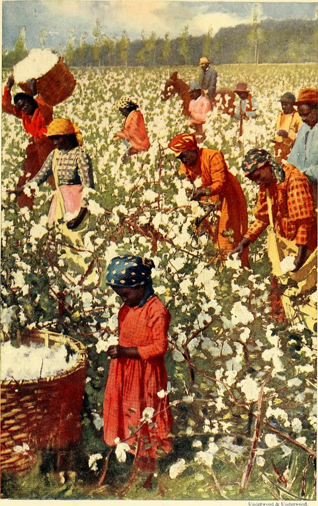 An illustration from The textile industries : a practical guide to fibres, yarns & fabrics in every branch of textile manufacture, including preparation of fibres, spinning, doubling, designing, weaving, bleaching, printing, dyeing and finishing, 1910, leaf 130