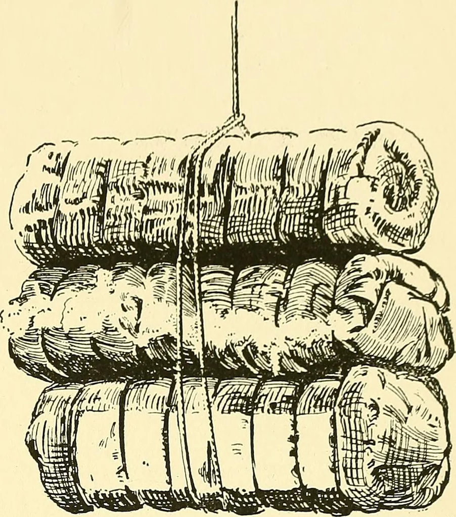 An illustration from The textile industries : a practical guide to fibres, yarns & fabrics in every branch of textile manufacture, including preparation of fibres, spinning, doubling, designing, weaving, bleaching, printing, dyeing and finishing, 1910, leaf 138