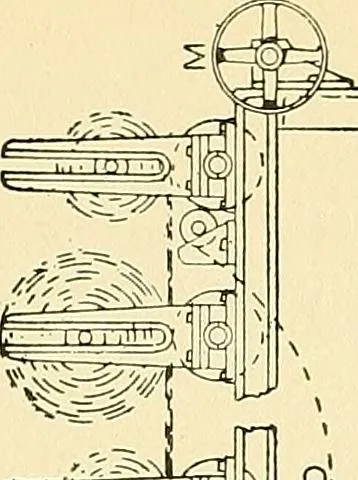 An illustration from The textile industries : a practical guide to fibres, yarns & fabrics in every branch of textile manufacture, including preparation of fibres, spinning, doubling, designing, weaving, bleaching, printing, dyeing and finishing, 1910, leaf 157