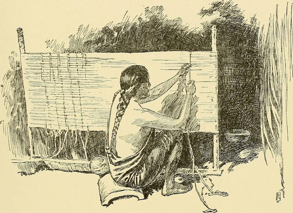 An illustration from The textile industries : a practical guide to fibres, yarns & fabrics in every branch of textile manufacture, including preparation of fibres, spinning, doubling, designing, weaving, bleaching, printing, dyeing and finishing, 1910, leaf 138
