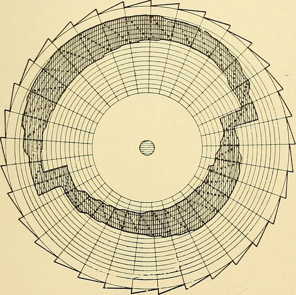 An illustration from The textile industries : a practical guide to fibres, yarns & fabrics in every branch of textile manufacture, including preparation of fibres, spinning, doubling, designing, weaving, bleaching, printing, dyeing and finishing, 1910, leaf 190