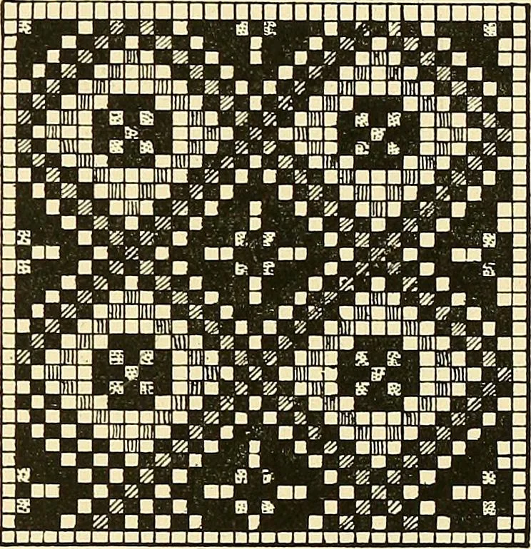 An illustration from The textile industries : a practical guide to fibres, yarns & fabrics in every branch of textile manufacture, including preparation of fibres, spinning, doubling, designing, weaving, bleaching, printing, dyeing and finishing, 1910, leaf 204