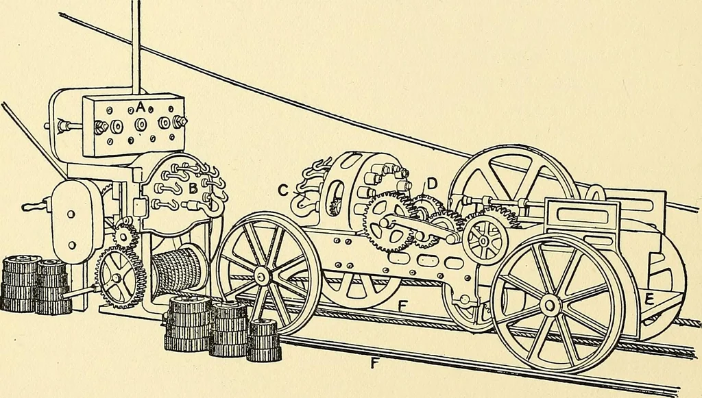 An illustration from The textile industries : a practical guide to fibres, yarns & fabrics in every branch of textile manufacture, including preparation of fibres, spinning, doubling, designing, weaving, bleaching, printing, dyeing and finishing, 1910, leaf 37
