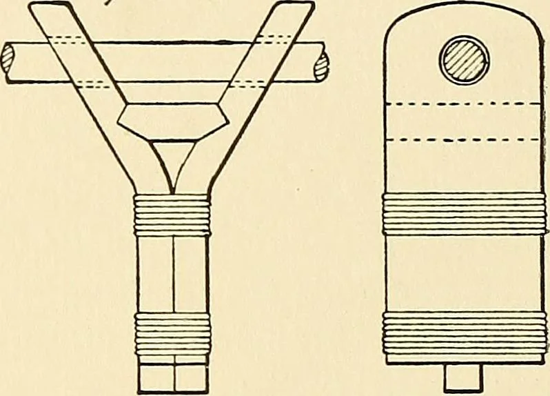 An illustration from The textile industries : a practical guide to fibres, yarns & fabrics in every branch of textile manufacture, including preparation of fibres, spinning, doubling, designing, weaving, bleaching, printing, dyeing and finishing, 1910, leaf 142