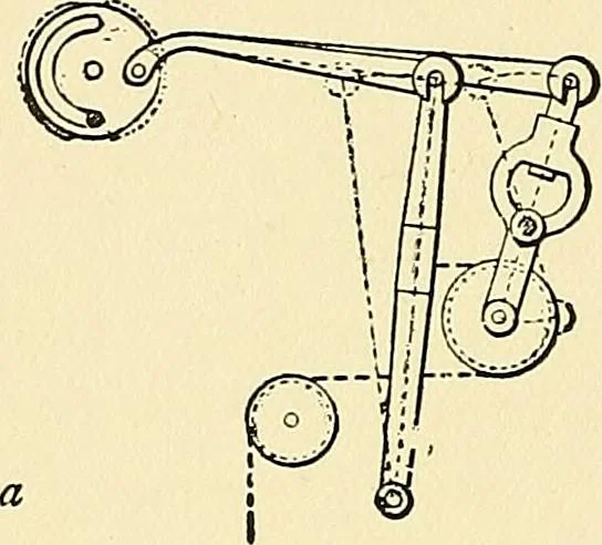 An illustration from The textile industries : a practical guide to fibres, yarns & fabrics in every branch of textile manufacture, including preparation of fibres, spinning, doubling, designing, weaving, bleaching, printing, dyeing and finishing, 1910, leaf 161