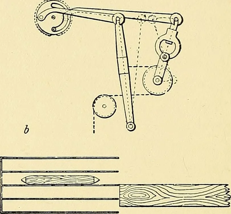 An illustration from The textile industries : a practical guide to fibres, yarns & fabrics in every branch of textile manufacture, including preparation of fibres, spinning, doubling, designing, weaving, bleaching, printing, dyeing and finishing, 1910, leaf 161
