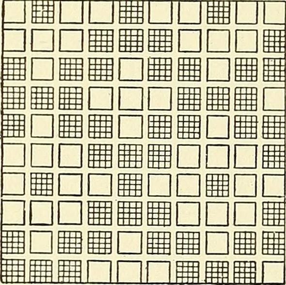 An illustration from The textile industries : a practical guide to fibres, yarns & fabrics in every branch of textile manufacture, including preparation of fibres, spinning, doubling, designing, weaving, bleaching, printing, dyeing and finishing, 1910, leaf 120