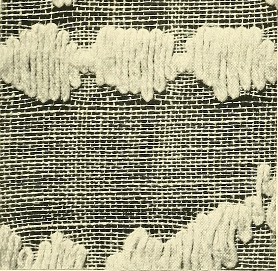An illustration from The textile industries : a practical guide to fibres, yarns & fabrics in every branch of textile manufacture, including preparation of fibres, spinning, doubling, designing, weaving, bleaching, printing, dyeing and finishing, 1910, leaf 144