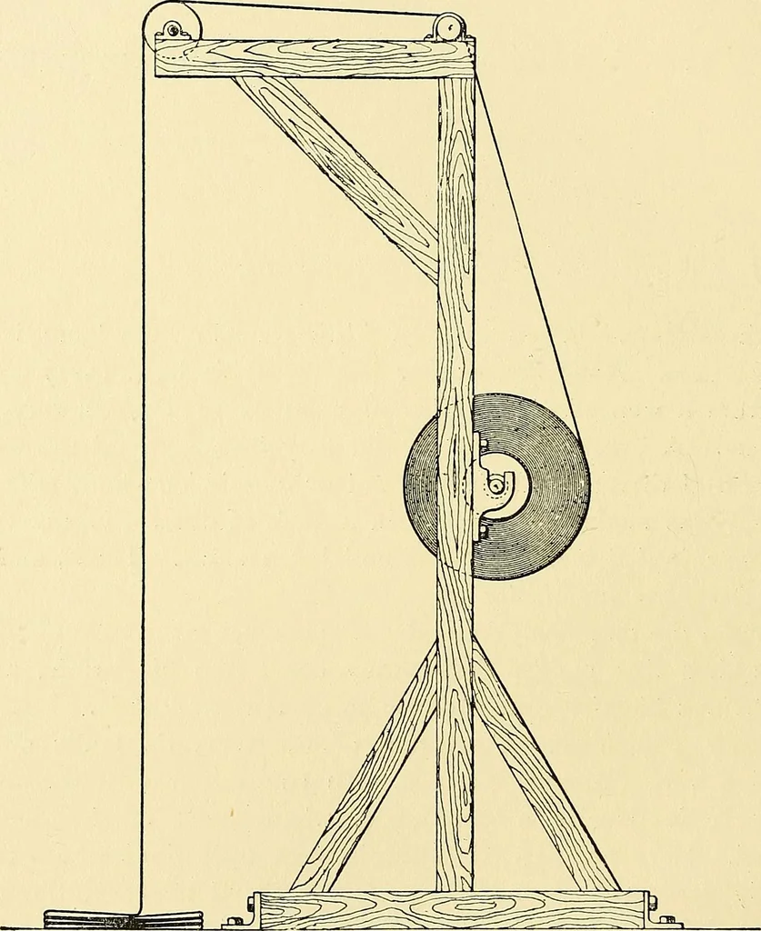An illustration from The textile industries : a practical guide to fibres, yarns & fabrics in every branch of textile manufacture, including preparation of fibres, spinning, doubling, designing, weaving, bleaching, printing, dyeing and finishing, 1910, leaf 163