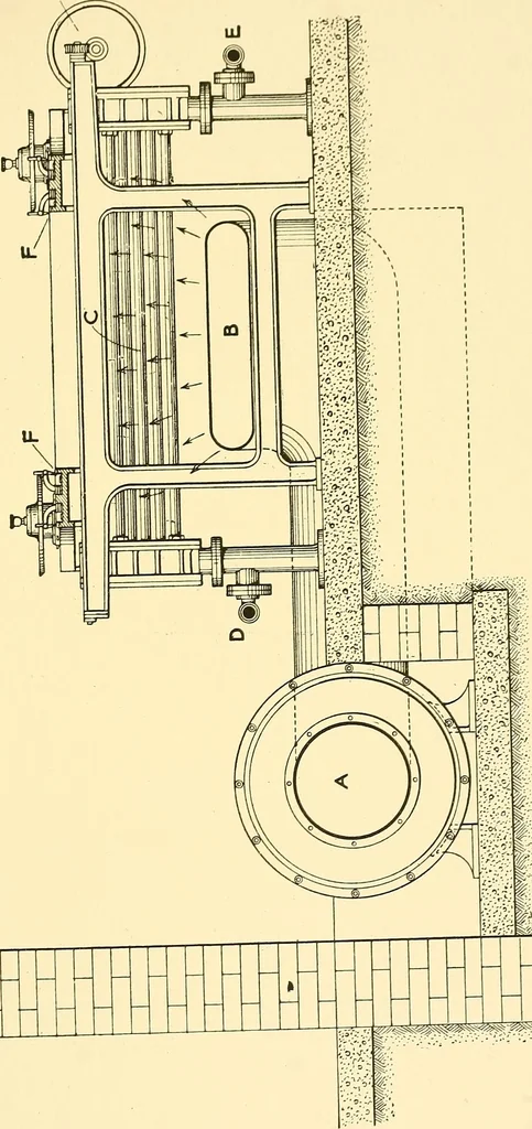 An illustration from The textile industries : a practical guide to fibres, yarns & fabrics in every branch of textile manufacture, including preparation of fibres, spinning, doubling, designing, weaving, bleaching, printing, dyeing and finishing, 1910, leaf 114
