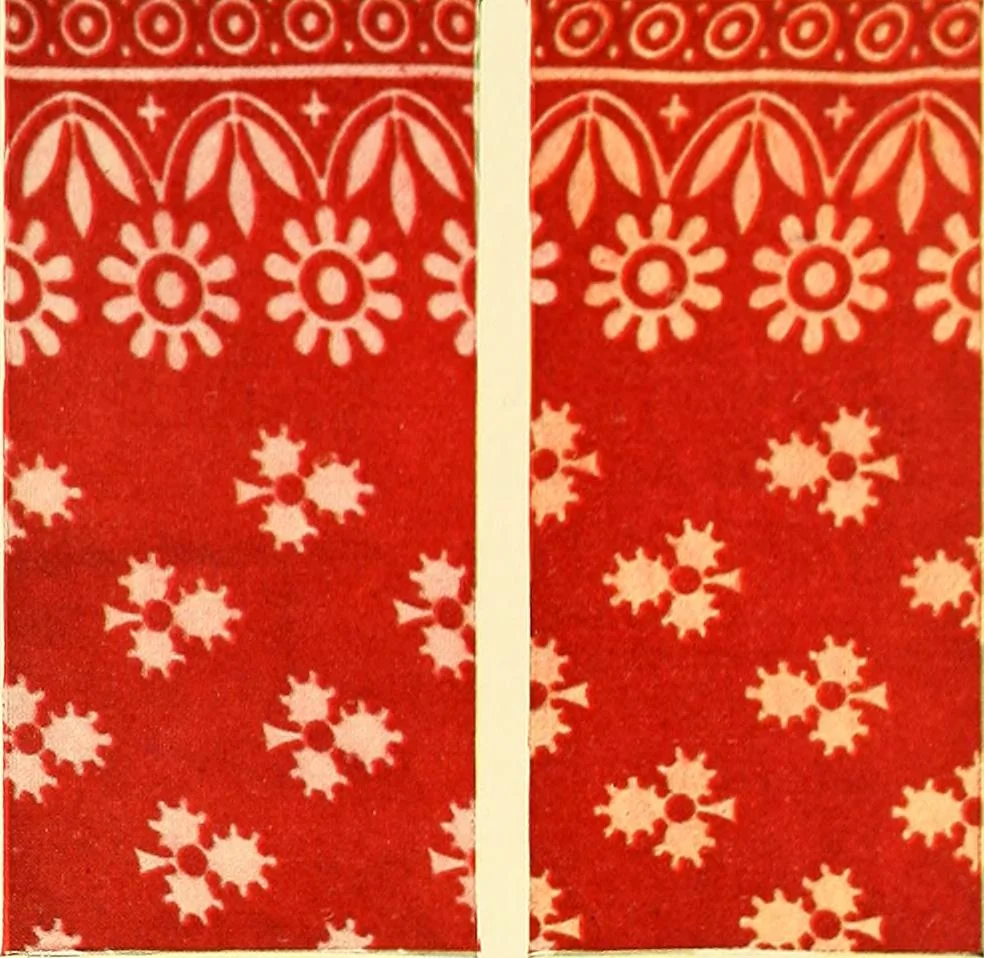 An illustration from The textile industries : a practical guide to fibres, yarns & fabrics in every branch of textile manufacture, including preparation of fibres, spinning, doubling, designing, weaving, bleaching, printing, dyeing and finishing, 1910, leaf 34