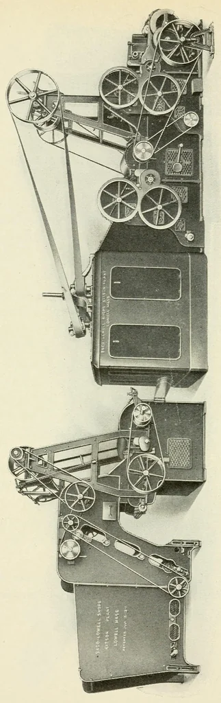 An illustration from Textile machinery with special reference to pickers, 1919, leaf 76