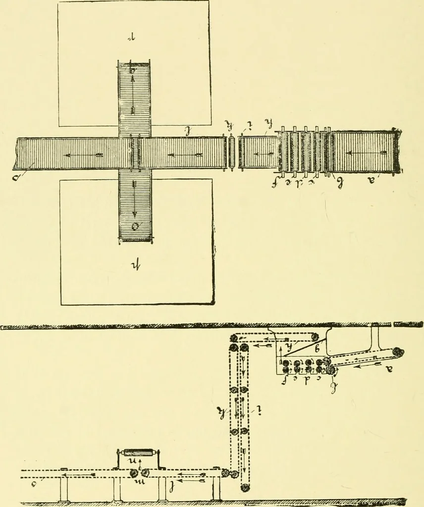 An illustration from Textile raw materials and their conversion into yarns : (the study of the raw materials and the technology of the spinning process) a text-book for textile, trade and higher technical schools, as also for self-instruction ; based upon the ordinary syllabus and curriculum of the Imperial and Royal Austrian weaving schools, 1901, leaf 129
