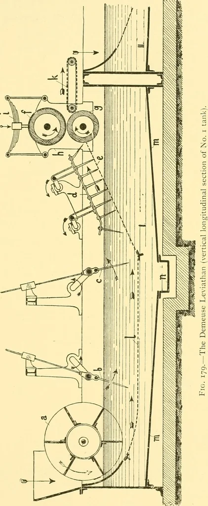 An illustration from Textile raw materials and their conversion into yarns : (the study of the raw materials and the technology of the spinning process) a text-book for textile, trade and higher technical schools, as also for self-instruction ; based upon the ordinary syllabus and curriculum of the Imperial and Royal Austrian weaving schools, 1901, leaf 304