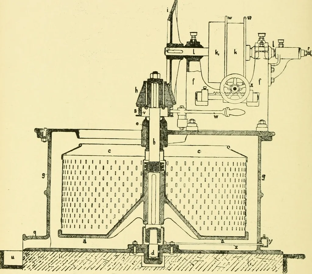 An illustration from Textile raw materials and their conversion into yarns : (the study of the raw materials and the technology of the spinning process) a text-book for textile, trade and higher technical schools, as also for self-instruction ; based upon the ordinary syllabus and curriculum of the Imperial and Royal Austrian weaving schools, 1901, leaf 317