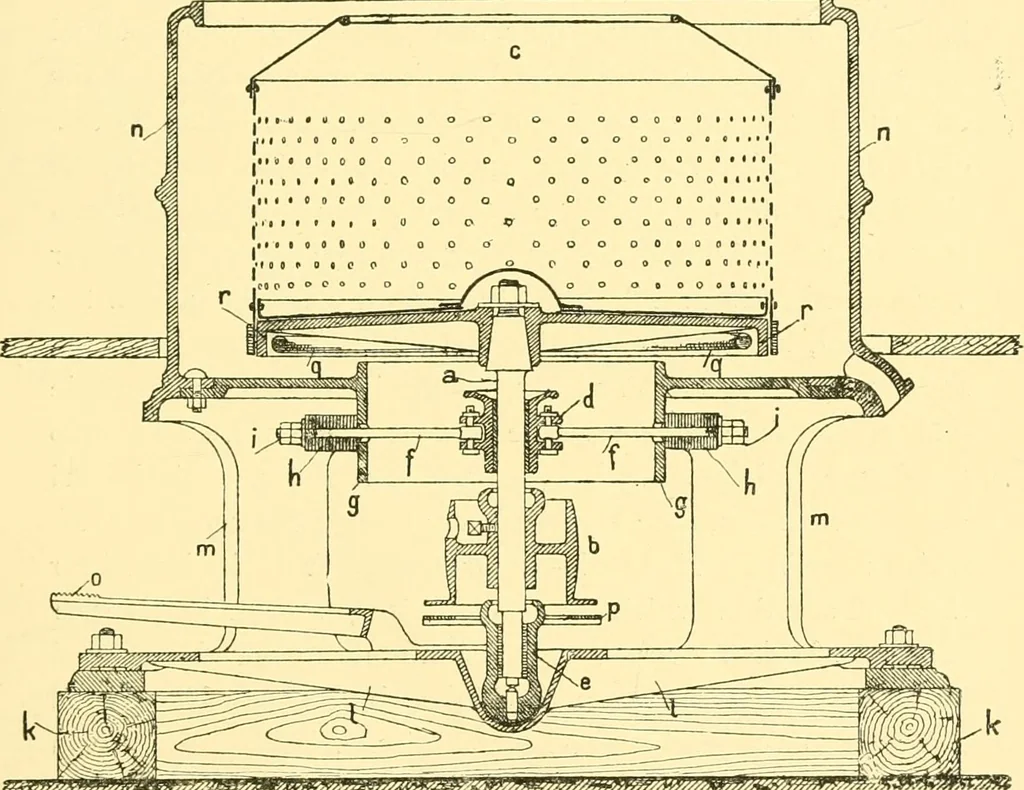 An illustration from Textile raw materials and their conversion into yarns : (the study of the raw materials and the technology of the spinning process) a text-book for textile, trade and higher technical schools, as also for self-instruction ; based upon the ordinary syllabus and curriculum of the Imperial and Royal Austrian weaving schools, 1901, leaf 318