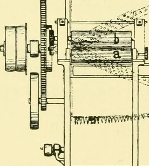 An illustration from Textile raw materials and their conversion into yarns : (the study of the raw materials and the technology of the spinning process) a text-book for textile, trade and higher technical schools, as also for self-instruction ; based upon the ordinary syllabus and curriculum of the Imperial and Royal Austrian weaving schools, 1901, leaf 339