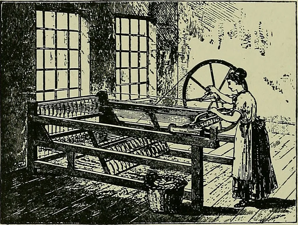 An illustration from Textiles, 1922, leaf 135