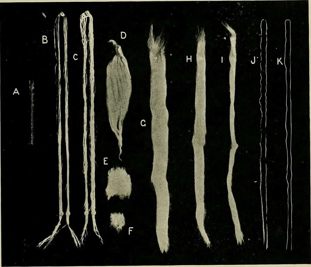 An illustration from Textiles, 1922, leaf 158