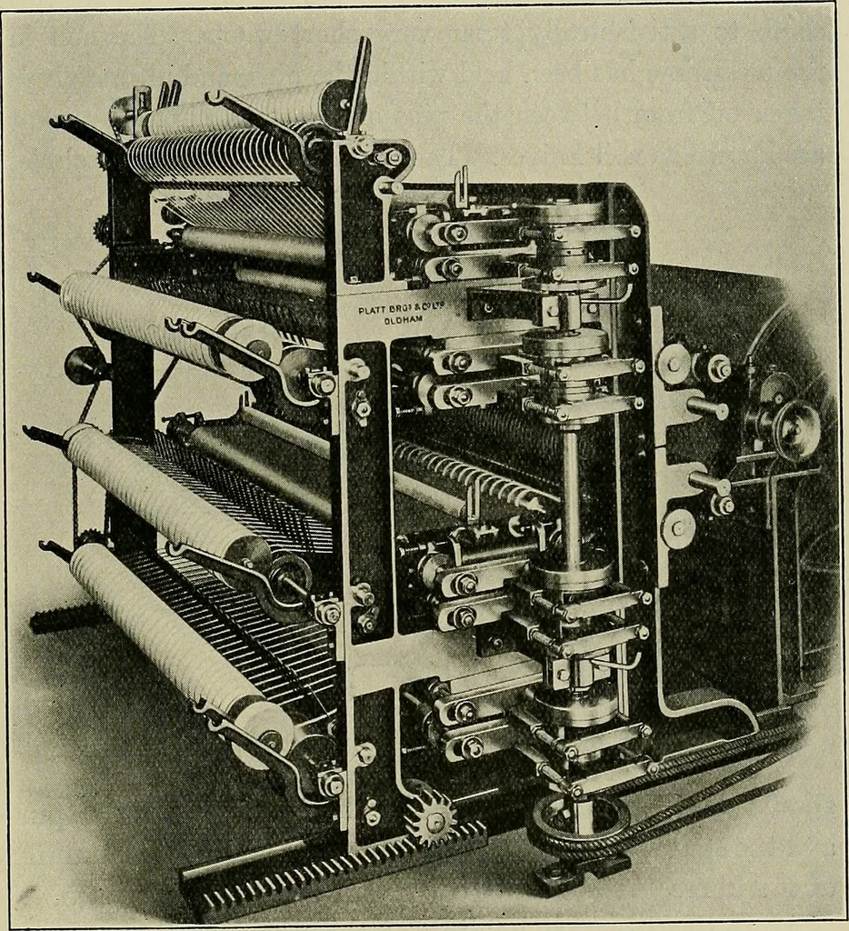 An illustration from Textiles, 1922, leaf 182