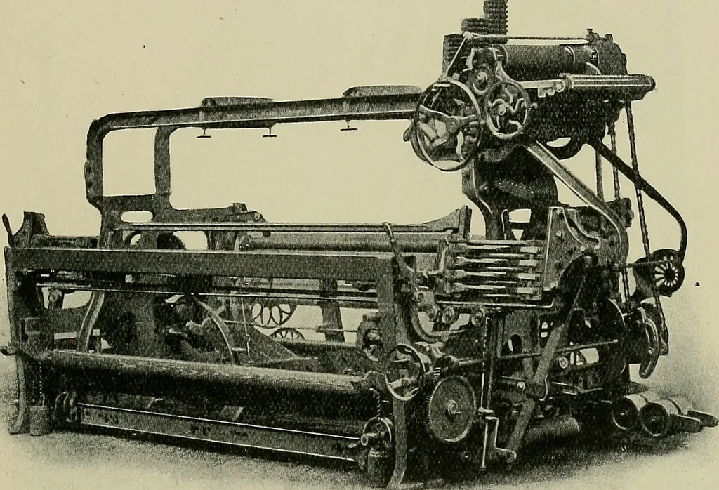 An illustration from Textiles, 1922, leaf 204