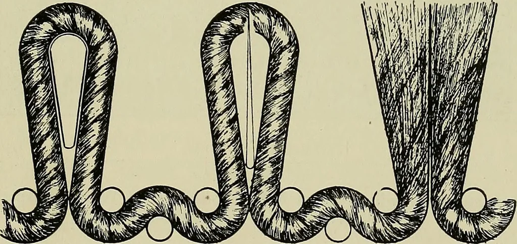 An illustration from Textiles, 1922, leaf 220