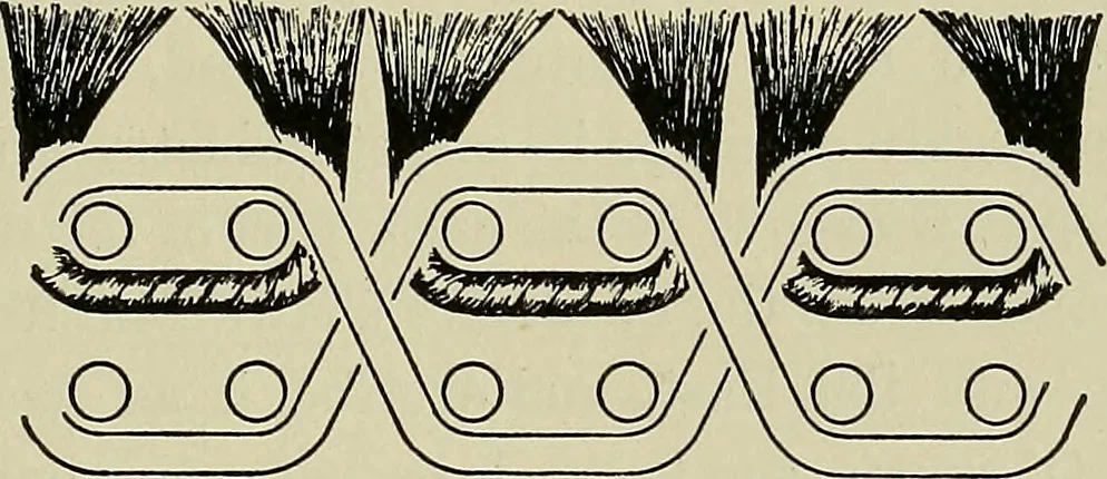 An illustration from Textiles, 1922, leaf 308