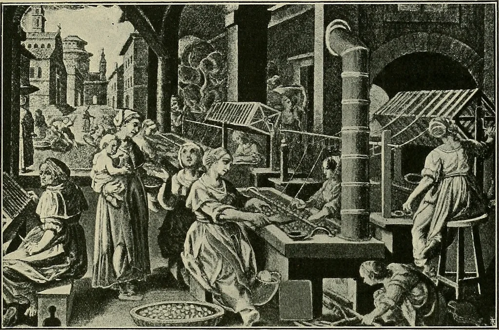 An illustration from Textiles, 1922, leaf 314