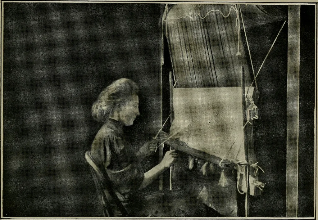 An illustration from Textiles, 1916, leaf 256