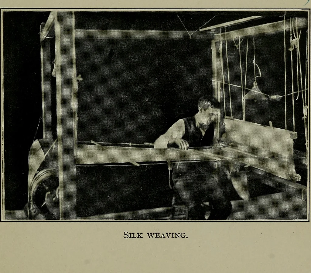 An illustration from Textiles, 1916, leaf 256