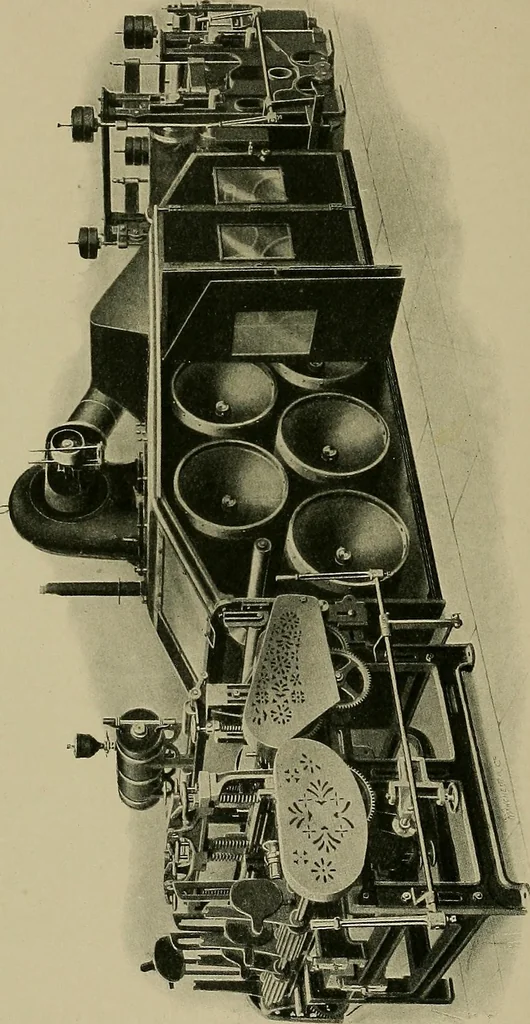 An illustration from Textiles, 1910, leaf 153