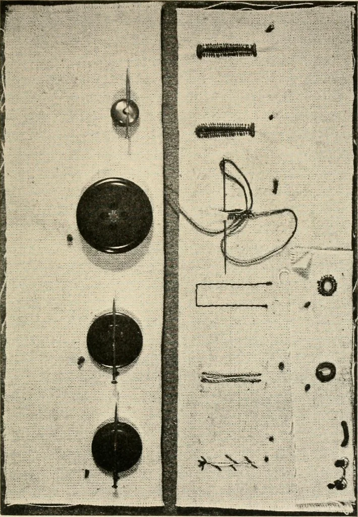 An illustration from Textiles and clothing, by Kate Heintz Watson.., 1907, leaf 162