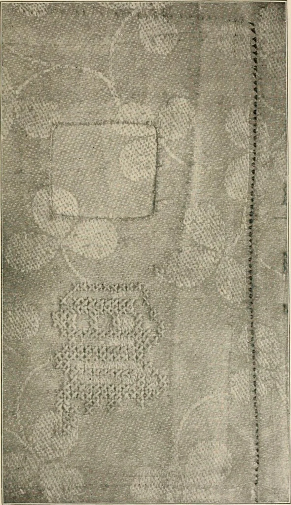 An illustration from Textiles and clothing, by Kate Heintz Watson.., 1907, leaf 172