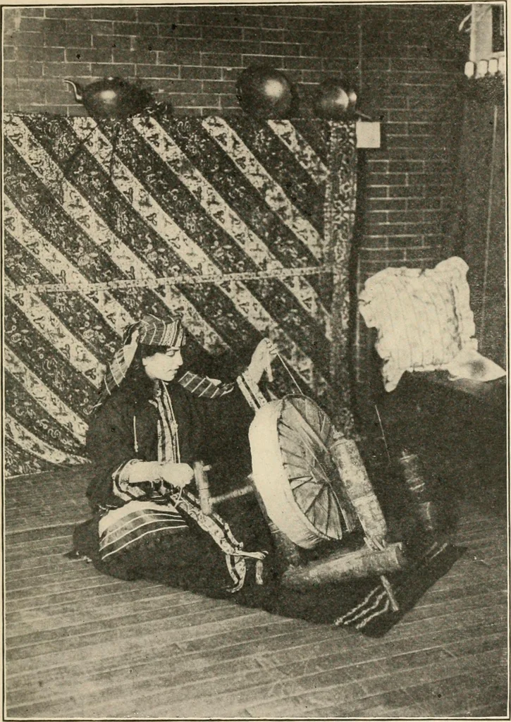 An illustration from Textiles and clothing, by Kate Heintz Watson.., 1907, leaf 28