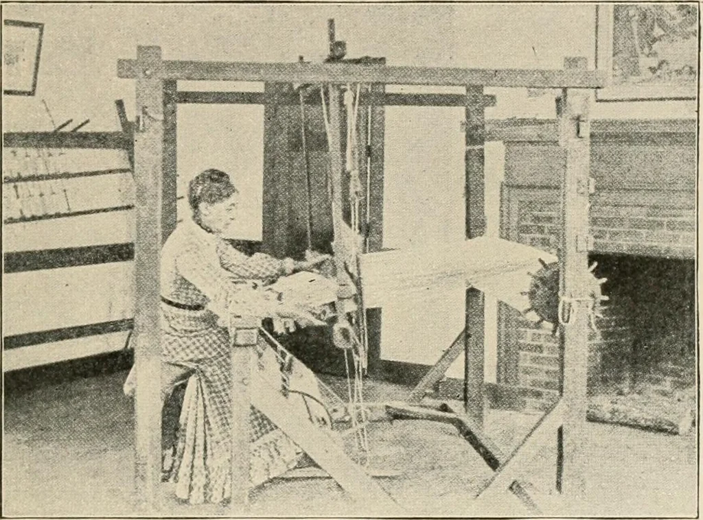 An illustration from Textiles and clothing, by Kate Heintz Watson.., 1907, leaf 34